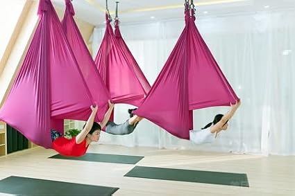 Deluxe Pilates & Yoga Flying Swing Aerial Hammock - Silk Fabric (5mx2.8m)