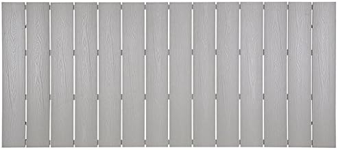 Modway EEI-1509-WHI-LGR Maine White Light Gray 80" Outdoor Patio Dining Table, Green