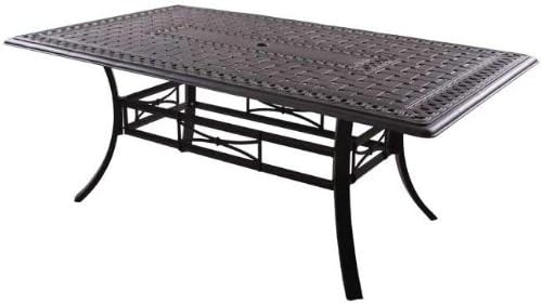Darlee Series 88 Patio Dining Table in Antique Bronze