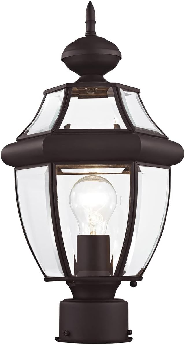 Livex Lighting 2153-07 Post Light Fixture, Bronze