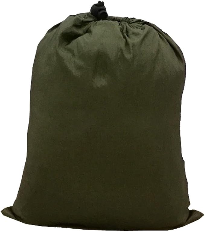ELEOPTION Camping Hammock with Mosquito net Portable Outdoor Bed Robust Hammock from Parachute Silk max. Load Capacity 200kg Perfect for Home Garden Forests Travel Hiking etc (Military Green)