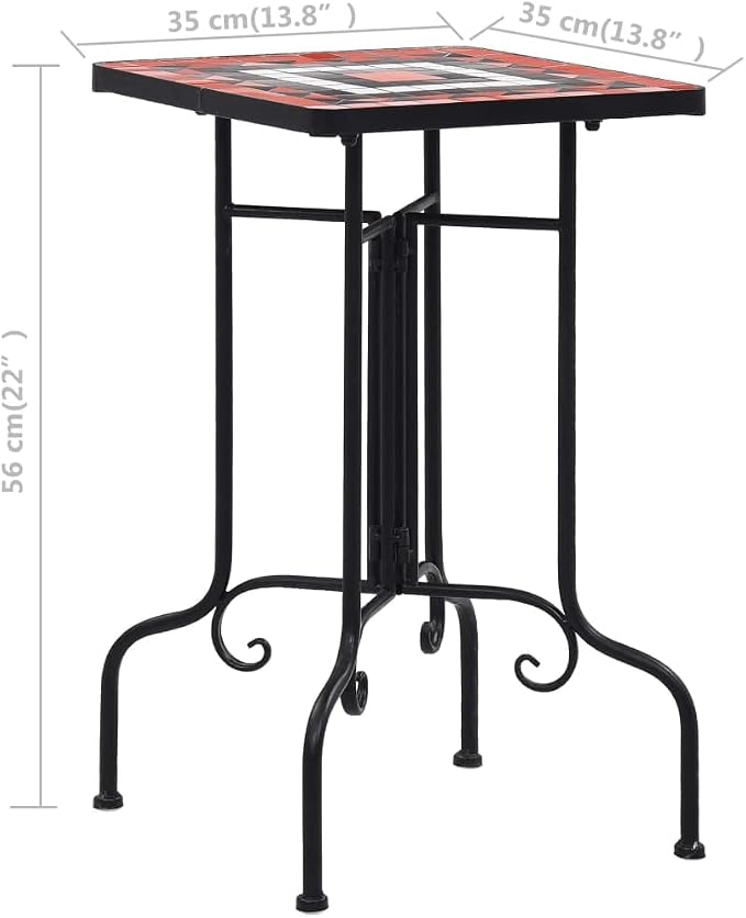 vidaXL Plant Table, Plant Table, Plant Stand, Flower Pot Stand for Living Room Hall Patio Balcony Porch Backyard, Terracotta and White Ceramic