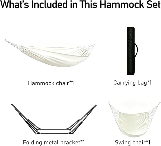 2-in-1 Kids Hammock Chair with Stand, Foldable Steel Frame Holds 220 LBS | Convertible swing hammock chair for lounging, rustproof frame, no-tool setup, carry bag for playroom yard camping indoor use