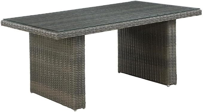 Asti All-Weather Wicker Outdoor 26" H Cocktail Table