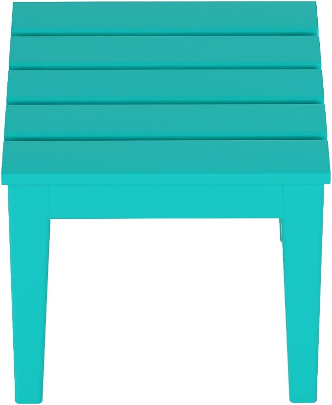 WestinTrends Ashore Outdoor Patio Modern Adirondack Side Table, Turquoise