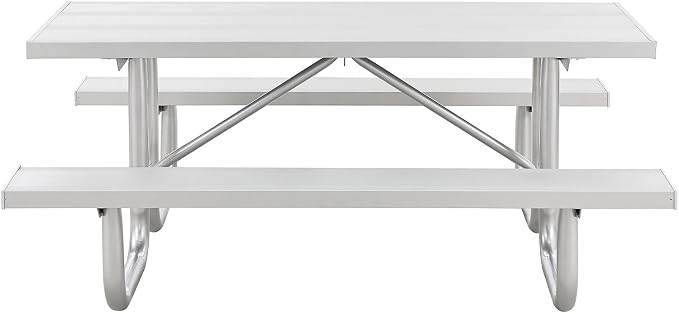 Global Industrial 6' Heavy-Duty Aluminum Picnic Table