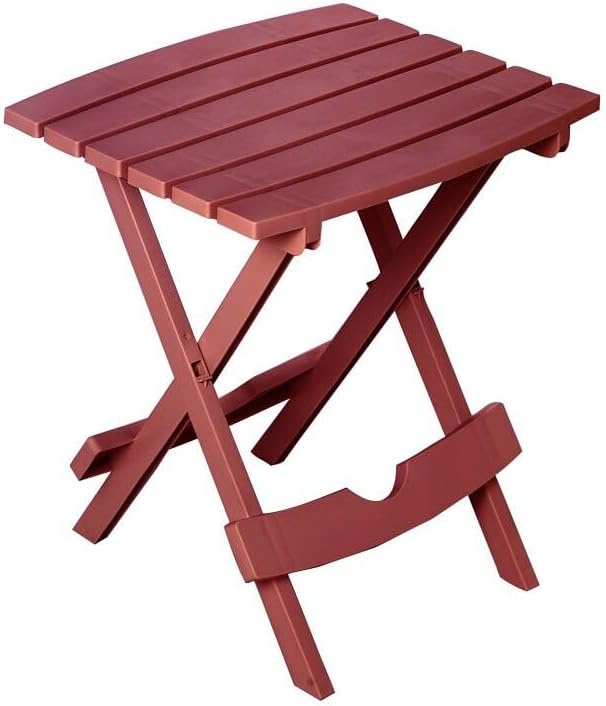 Adams Manufacturing 8510-95-3700 Quick-Fold Side Table, Merlot