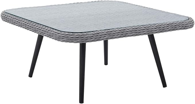 Endeavor Outdoor Patio Wicker Rattan Outdoor Patio Wicker Rattan Seating Set in Gray Gray