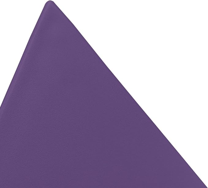 LeisureMod 15.75" Triangular Side Table, Stackable Plastic Accent End Table for Indoor & Outdoor Use, Weather-Resistant Modern Patio & Living Room Table, Set of 4, Purple
