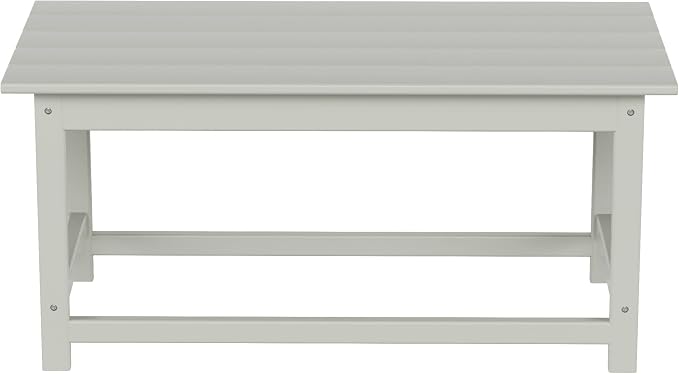 HDPE Laguna Outdoor Poly Adirondack Coffee Table, Sand