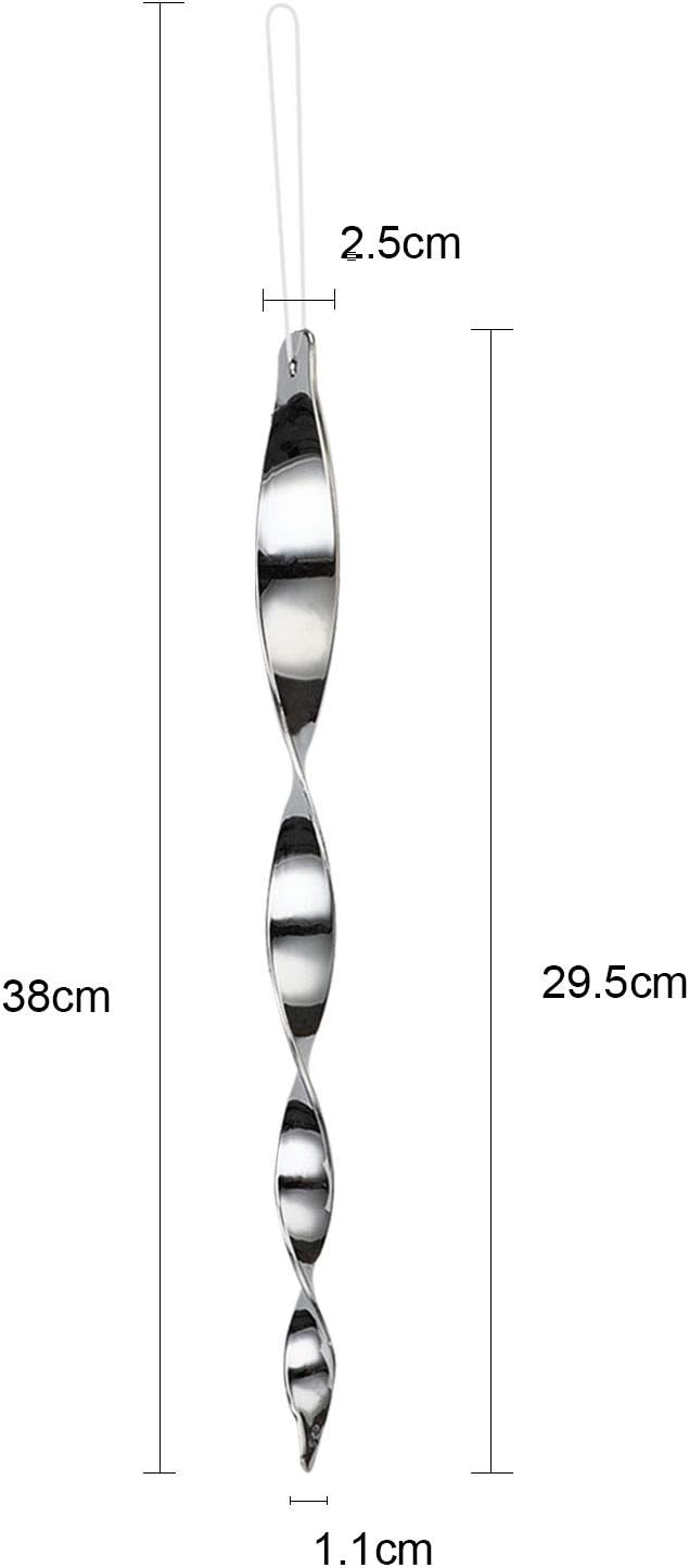Besmon Woodpecker Bird Scare Devices,Reflective Scare Rods Control Device to Keep Birds Away from Patio Pool(Christmas Reflective Strip Hanging Home as Decoration) (30PCS)