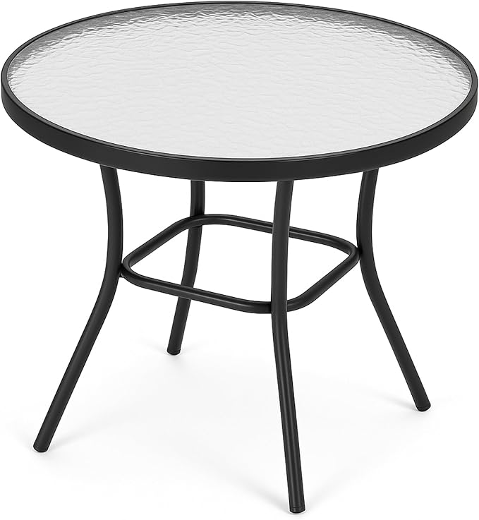 18" Outdoor Acrylic Table Top Replacement for Dining Coffee Kitchen Patio Table Acrylic Top Clear Hammered Finish