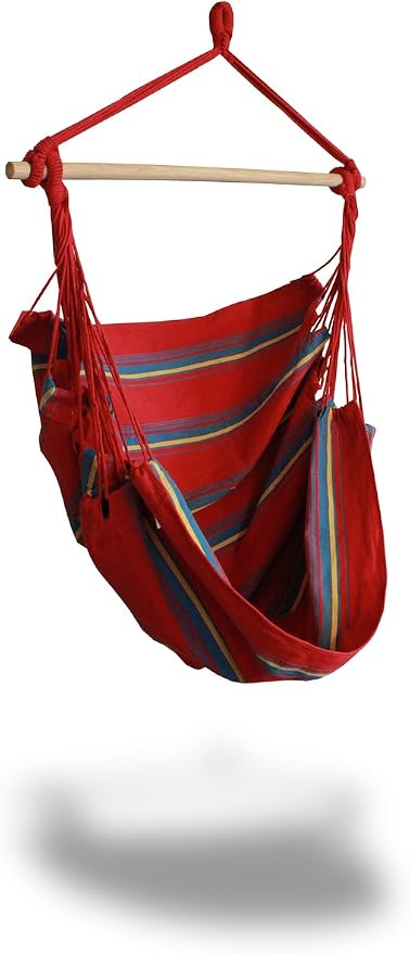 Woven Hammock Chair, Red