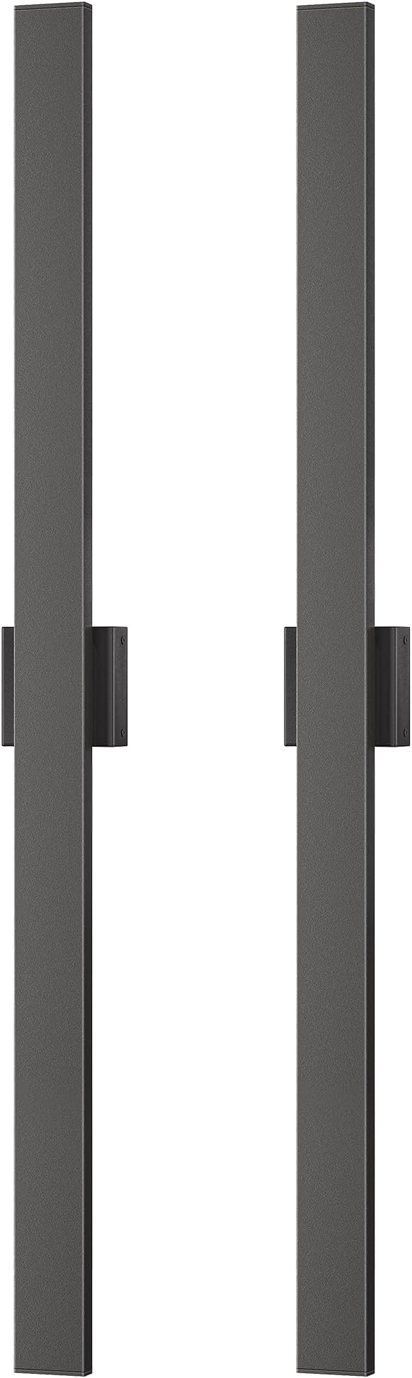 EDISHINE 47.2" LED Outdoor Wall Lights, 3CCT & 10%-100% Dimmable, IP65 Waterproof, Modern Exterior Lighting Fixtures, Linear Long Exterior Wall Light for House, Yard, 2 Pack, Black