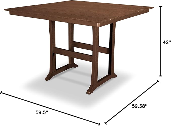 Trex Outdoor Furniture™ Farmhouse Trestle 59" Bar Table in Tree House