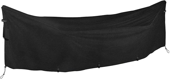 Hammock Cover Waterproof, 420D Oxford Cloth Outdoor Hammock Stand Cover with Drawstring, Windproof Dustproof UV Protection Hammock Protective Cover for Outdoor Garden Patio Yard, 380x17x80cm