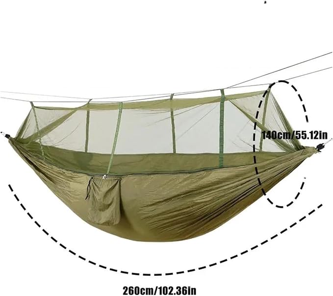 Hammocks, 2 Person Hammock Tent 2 Person Hammock with Net Mesh Design Outdoor Must-Haves for Backpacking Hiking Beach Patio Camping,for Outside
