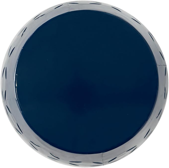 12" Outdoor Side Table, Decorative Cutout Metal Round Side Table, Multi Functional - Coffee Table, Night Stand, Plant Stand for Patio, Garden, Backyard, Gazebo Indoor (Navy)