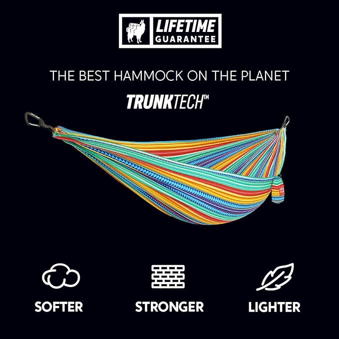 Grand Trunk TrunkTech Single Hammock, 11 ft, 500 lb, Lightweight