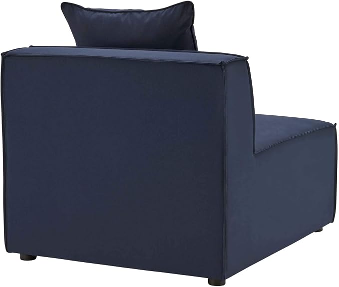 Modway EEI-4379-NAV Saybrook Patio Upholstered 3-Piece Sectional Sofa in Navy