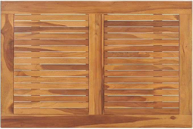 vidaXL Folding Garden Dining Table 35.4"x23.6"x29.5" Solid Teak Wood