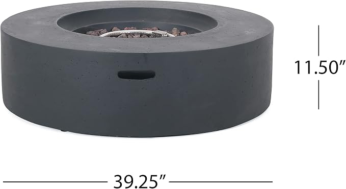 Christopher Knight Home Burchett Outdoor 5 Seater Sectional Sofa Chat Set with Fire Pit - Acacia Wood and Round Wicker - Teak/Mixed Brown/Beige/Dark Gray