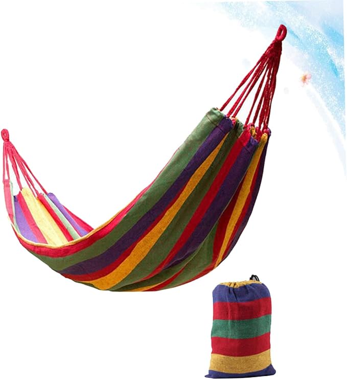 Camping Hammock Swing Bed Outdoor Hanging Bed Ropes for Family Friends