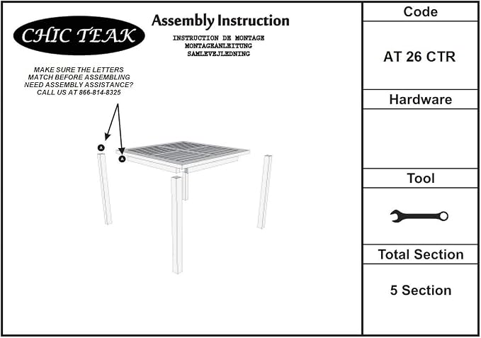 Teak Wood Bistro Rectangular Outdoor Patio Counter Height Dining Table - 55" x 35", Made from Solid A-Grade Teak Wood