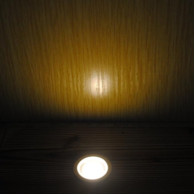 Low Voltage LED Deck Light Waterproof Outdoor Garden Yard Decor Lamps Recessed Wood Decking Stair Landscape Pathway LED Step Lighting, Warm White