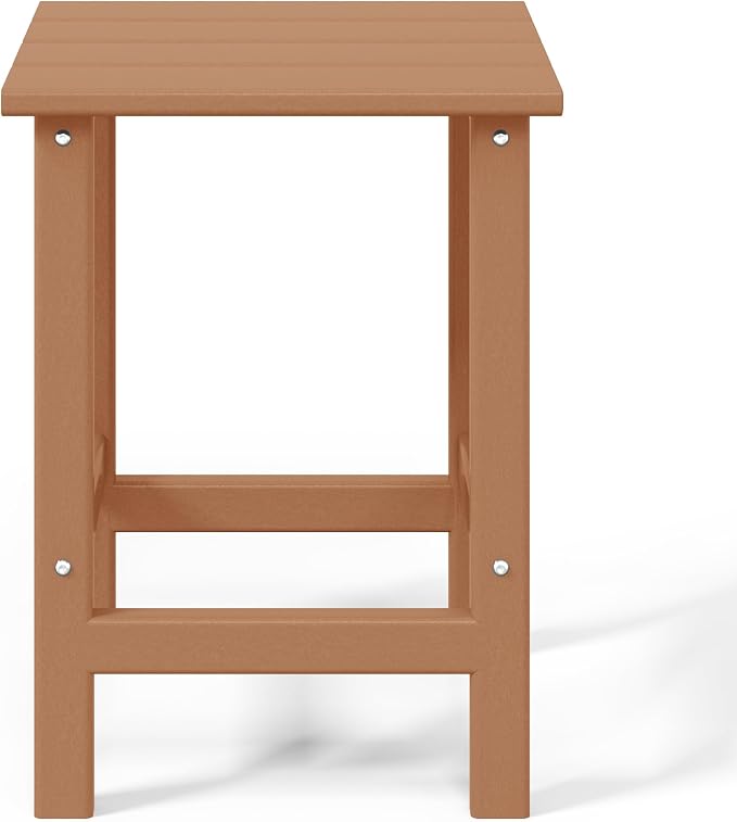 WestinTrends Malibu Square Outdoor Side Table for Adirondack Chair, Teak