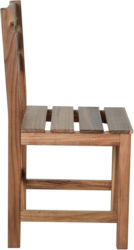 RUNNA 6 Piece Patio Dining Set, Acacia Wood, Indoor and Outdoor Furniture Sets for Backyard, Porch, Lawn, and Garden (Natural Wood@096)