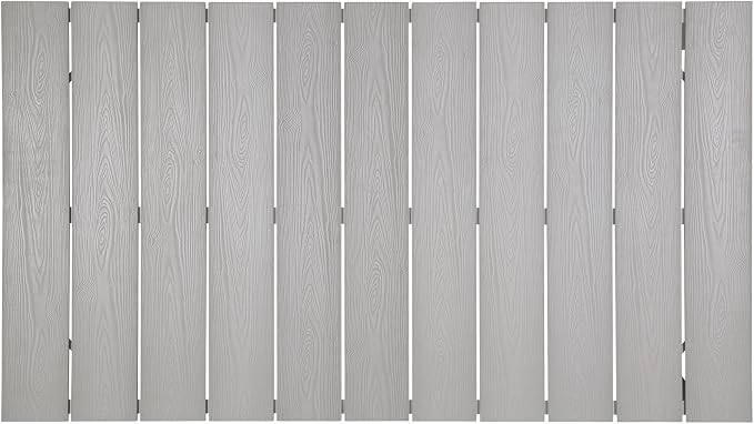 Modway Maine Aluminum Outdoor Patio 63" Dining Table in White Light Gray