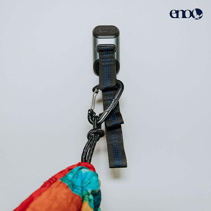 ENO, Eagles Nest Outfitters Deluxe Hammock Hanging Kit, Take Your Hammock Inside, Charcoal
