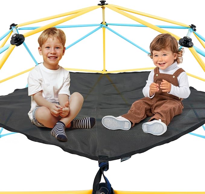 VEVOR Climbing Hammock for 10ft Dome, Load-Bearing 350 Pounds, Pentagon Jungle Gym Accessory (Hammock Only), Black