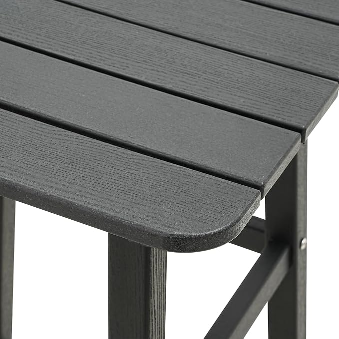 Outdoor Bar Table, HDPE Patio Bar Table, All Weather Height Patio Tables, Outdoor Bar Height Table, Tall Bistro Pub Table for Outside Deck, Porch, Backyard, Garden, Navy Blue