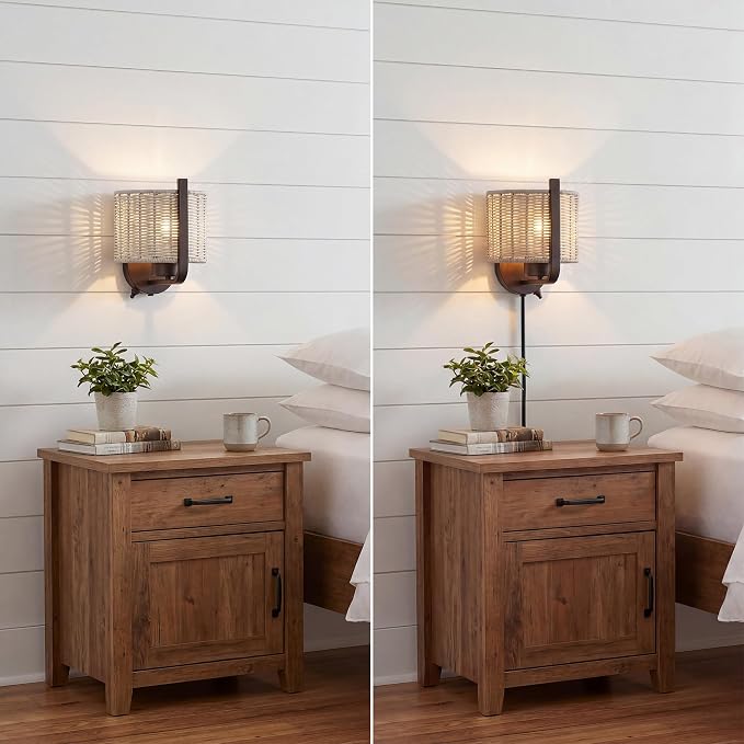 1-Light 8.75 Inch LED Wet-Rated Wall Light for Indoor/Outdoor, Black