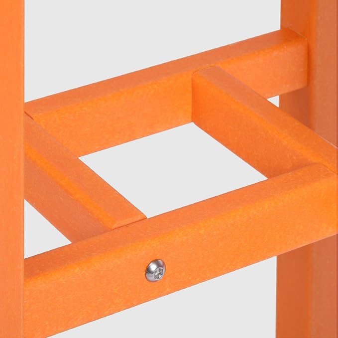 WestinTrends Malibu 37" Counter Height Round Outdoor Patio Bistro Bar Table, Orange