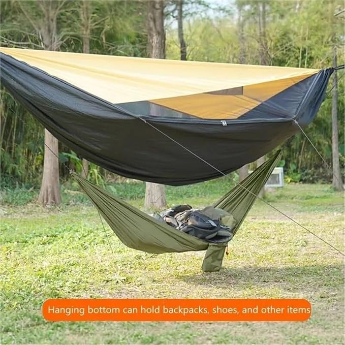 Camping Hammock, Portable Camping Travel Gear Hammock 30kg Load Capacity(Green)