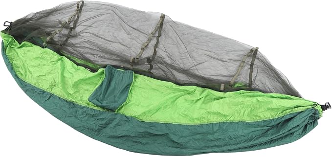 Camping Hammock Breathable Lightweight Portable Double 2 Person Hammock Tent, Outdoor Travel Hammock with Net, for Hiking Backpacking Survival Adventure