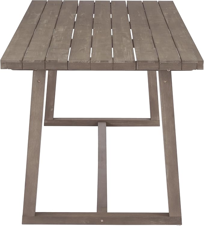 RUNNA Outdoor Dining Set 7-Piece Outdoor Dining Set Patio Table and Chairs Set Modern Outdoor Furniture Set for Patio, Backyard,Garden (Beige+Brown#31)