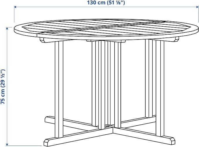 ProTuning NÄMMARÖ Table+4 chairs w armrests, outdoor, light brown stained, 130 cm