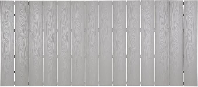 Modway Maine 80" Outdoor Patio Dining Table in White Light Gray