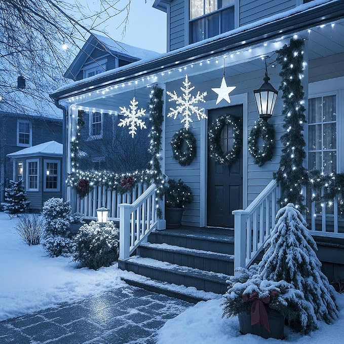 200 LED Connectable String Lights with Remote, Warm White to Cool White | 11 Modes, Timer, 66FT Clear Wire Waterproof Color Changing Twinkle Fairy Lights Plug in for Bedroom Patio Xmas Tree Decor