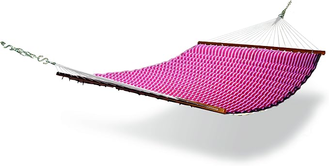 Pillow Hammock, Red with White Stripes