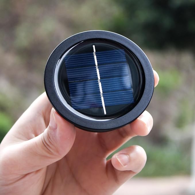 4 Pack Solar Light Replacement Top, 2.76 Inch Waterproof Solar Lantern Light Parts for Outdoor Garden, Pathway, Yard Lights & Decor (Fits Lanterns with 2.36 to 2.76 Inch Openings)