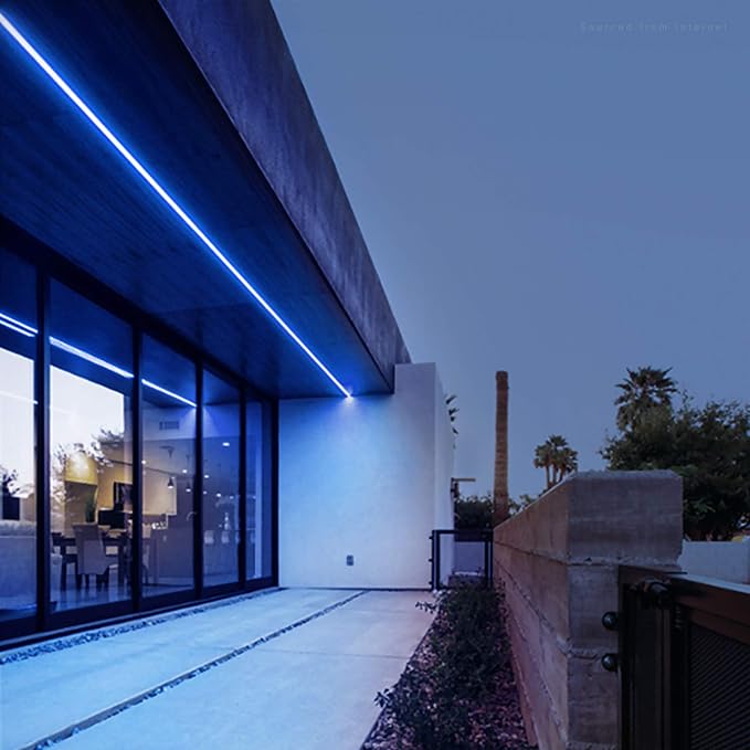 TORCHSTAR 50ft LED Neon Rope Light, Blue LED Strip Lights | Outdoor IP67 Waterproof, 120V UL Plug, ETL Connectable, Neon Light Strip for Shop Sign, Patio Decor, Max 2 Sets (100FT)