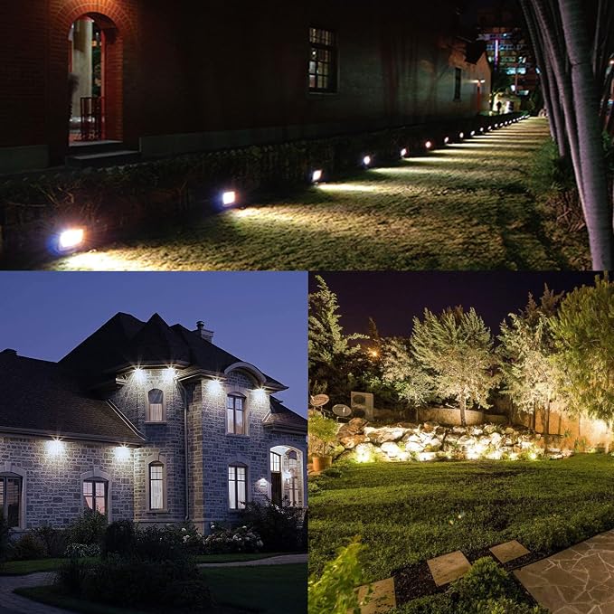 Dusk to Dawn 150W Outdoor LED Flood Light with 1/2" Knuckle Mount (Plate Included), 5000K 21000LM 100-277V, ETL Waterproof LED Security Flood Lighting for Sign/Flagpole/Tree/Yards/Advertising Boards