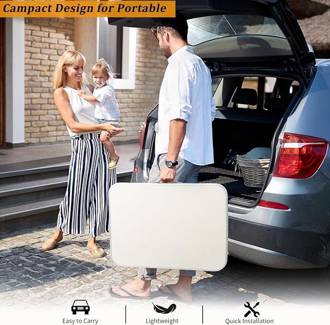 VINGLI 2.3FT Small Folding Camping Table,Portable Camping Table with Carrying Handle, Picnic Table Foldable Table Essentials for Indoor Outdoor