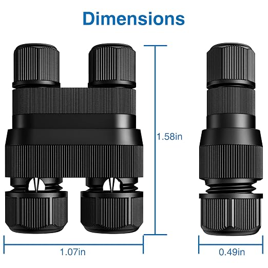 SUNVIE Fastlock2 Low Voltage Wire Connector, Waterproof, 12-18 Gauge, 24PCS | Landscape Lighting Connectors Low Voltage Connectors for Low Voltage Landscape Lights Outdoor Landscape Path Lights
