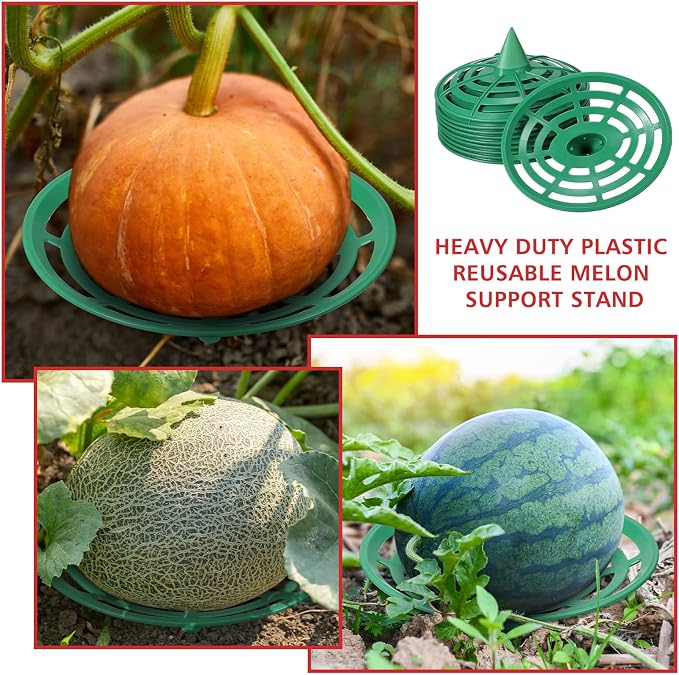 Irenare 20 Pcs Watermelon Net and Reusable Melon Cradles Hammock Watermelon Hammock Net for Garden Pumpkin Support Plant Honeydew Cantaloupes Ground Rot Holds up to 8lbs (Classic)